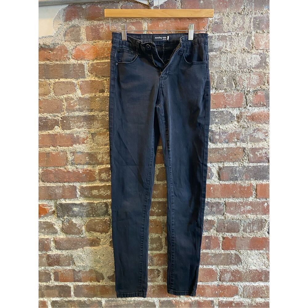 Monkey Ride Jeans Black Wash Skinny Jean Women’s Size 3